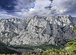 View of the rocky mountain.