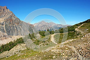 View of rocky mountains