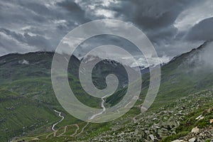 View from Rohtang Pass, Manali,Himachal Pradesh,India