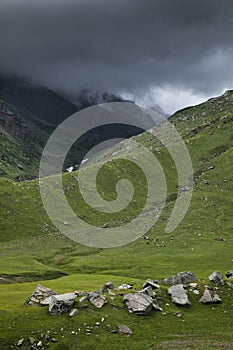 View from Rohtang Pass, Manali,Himachal Pradesh,India