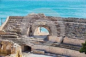 View of roman amphitheatre of Tarraco photo