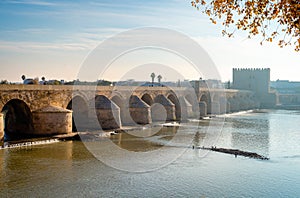 The Roman Bridge in Cordoba, Andalusia. photo