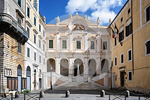 View of the Roman Catholic church of Sant\'Eusebio in Rome