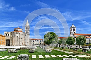 View of Roman Forum, Zadar, Croatia photo