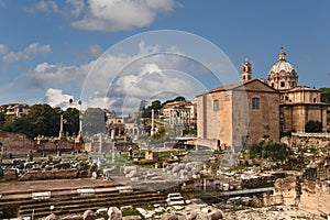 View of the Roman forum â€” the Central square of Ancient Rome