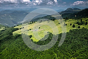 View of Romanian mountains