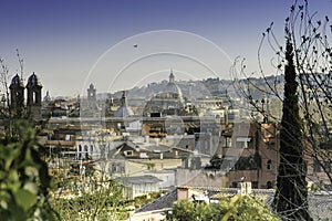 View of Rome from Pincio hill photo
