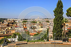 View of Rome from the Pincio Hill, Rome, Italy