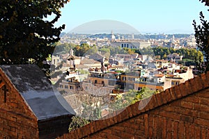 View of Rome from San Pietro in Montorio Square