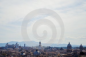 View of Rome from the top