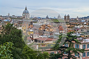 View of Rome from Villa Borghese