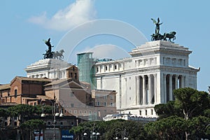 View of Rome war memorial