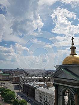 View from the roof of St. Isaac`s Cathedral