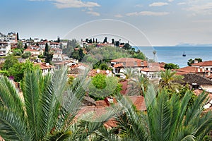 View on the roofs of Old city Kaleici. Antalya. Turkey