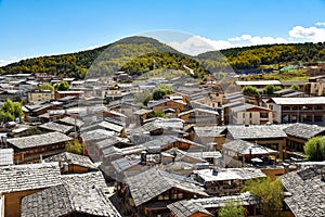 View of the rooftops of Dukezong ancient town
