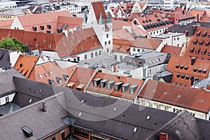 View of the rooftops of Munich