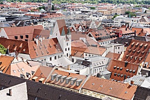View of the rooftops of Munich
