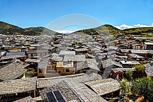 View of the rooftops in Shangri La