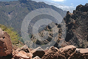 View from Roque de Los Muchachos, La Palma, Spain photo