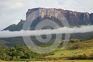 A view of the Roraima Mountain in Venezuela