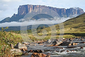 A view of the Roraima Mountain in Venezuela