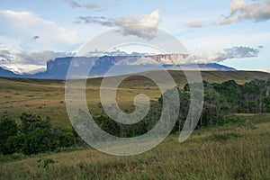 A view of the Roraima Mountain in Venezuela