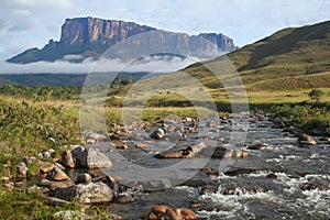A view of the Roraima Mountain in Venezuela