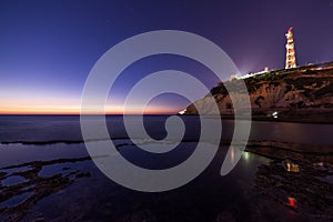 View of Rosh Hanikra from Achziv Beach