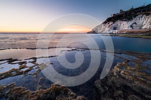 View of Rosh Hanikra from Achziv Beach