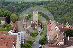 View of Rothenburg ob der Tauber, Germany