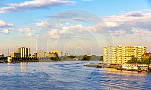 View of Rotterdam over the Nieuwe Maas