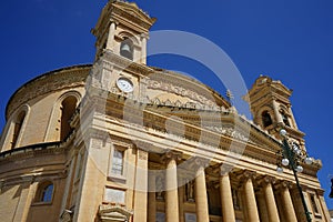 View of the Rotunda of Mosta. Mosta, Malta