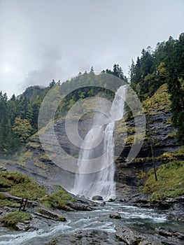 View of the Rouget waterfall - Sixt Fer a Cheval - France