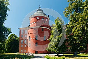 View of royal Gripsholms castle in Mariefred, Sweden