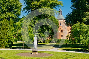 View of royal Gripsholms castle in Mariefred, Sweden