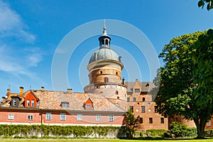 View of royal Gripsholms castle in Mariefred, Sweden