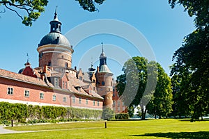 View of royal Gripsholms castle in Mariefred, Sweden