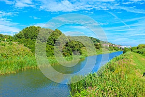 View of the Royal Military Canal at Hythe England