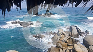 View of a rugged beach