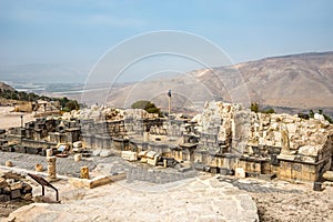 View at the Ruins of Ancient Gadara (Umm Qais) in Jordan