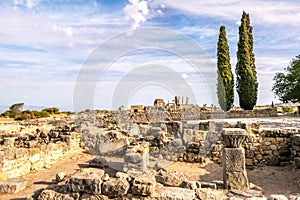 View at the ruins of ancient town Volubilis - Morocco