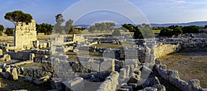 View ruins archaeological area of the ancient settlement of Egnazia