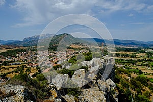 View from the ruins of Castello della Fava, Posada Sardinia