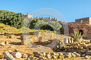 View at the ruins of Chellah Sala Colonia in Rabat ,Morocco photo