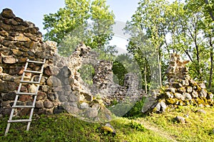 View of The Ruins of Helme Order Castle