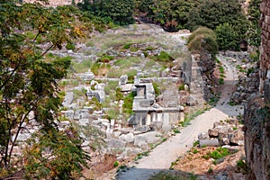 View of the ruins of the historic city of Byblos. Lebanon