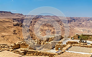 View on ruins of Masada fortress - Judaean Desert, Israel