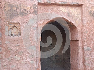 view of the ruins of Mohar Garh fort on a hill