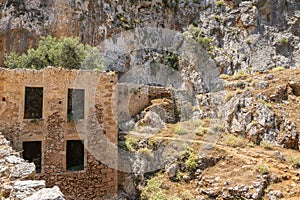 View of the ruins of The Monastery Katholiko