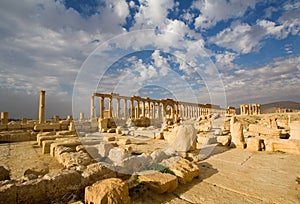 View of the ruins of Palmyra